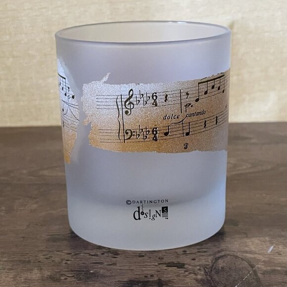 Vintage Dartington France Frosted Glass Whiskey Tumbler Classical Music Composer - Picture 7 of 14